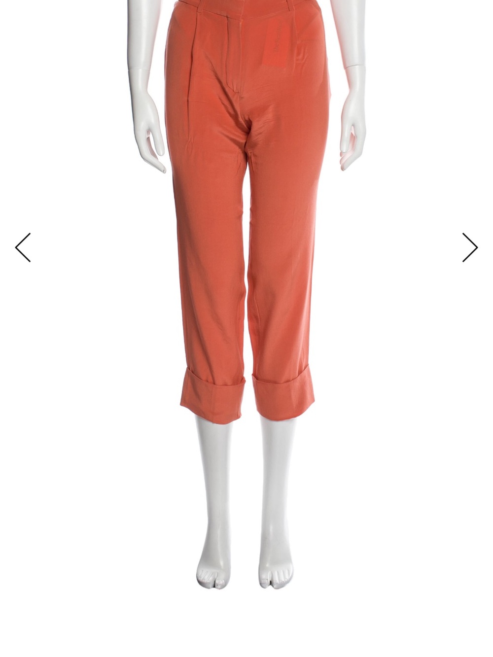 Chloè Cuffed Women's Pants in Coral